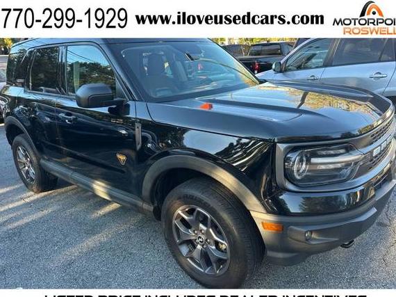 FORD BRONCO SPORT 2022 3FMCR9D91NRD81182 image